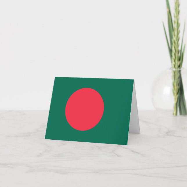 Cartão Bandeira de Bangladesh (Frente)