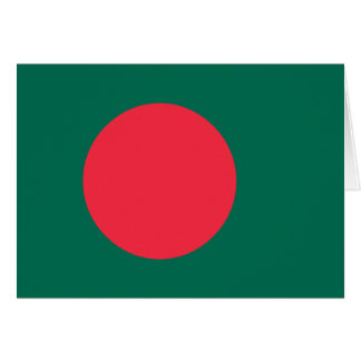 Cartão Bandeira de Bangladesh; Bangladeshiano;