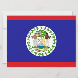 Cartão Bandeira de Belize