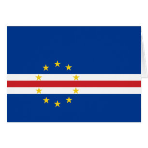 Cartão Bandeira de Cabo Verde