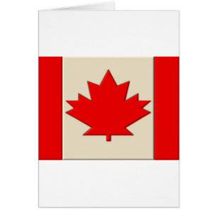 Cartão Bandeira de Canadá