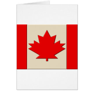 Cartão Bandeira de Canadá