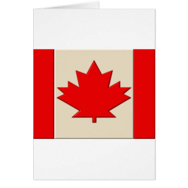 Cartão Bandeira de Canadá (Frente)