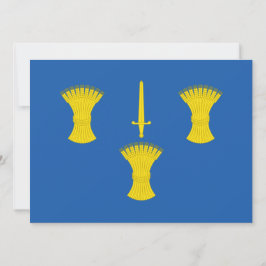 Cartão Bandeira de Cheshire (distrito do Reino Unido)