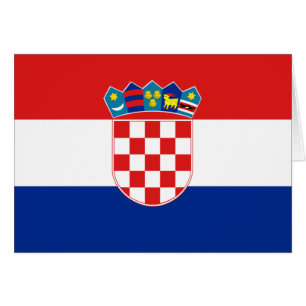Cartão Bandeira de Croatia