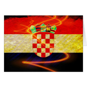 Cartão Bandeira de Croatia