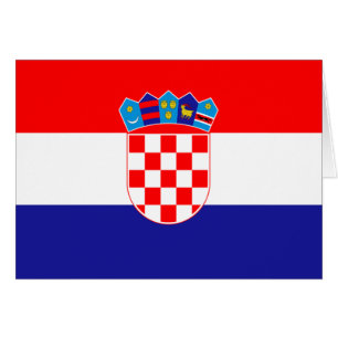 Cartão Bandeira de Croatia