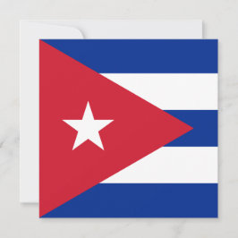 Cartão Bandeira de Cuba