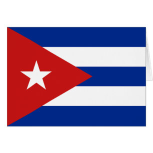 Cartão Bandeira de Cuba