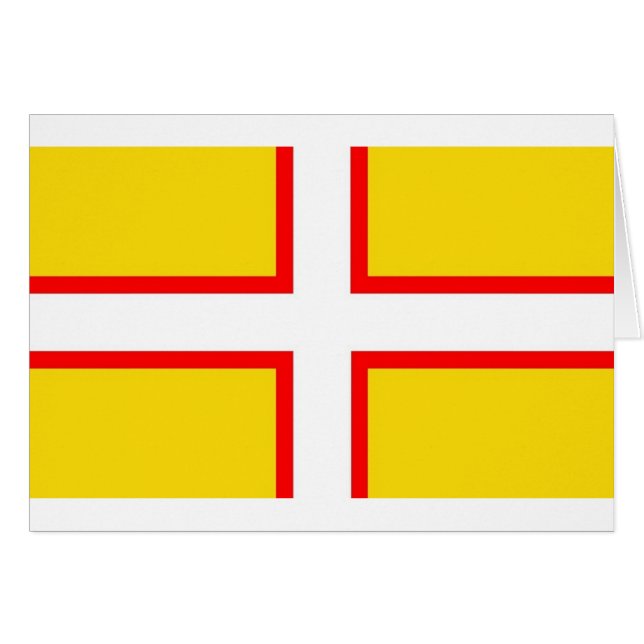 Cartão Bandeira de Dorset (Frente Horizontal)