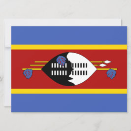 Cartão Bandeira de Eswatini (Suazilândia)