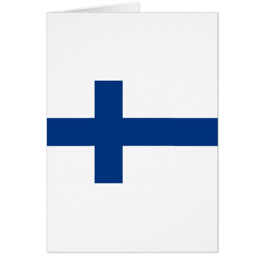 Cartão Bandeira de Finlandia (lippu de Suomen, flagga de