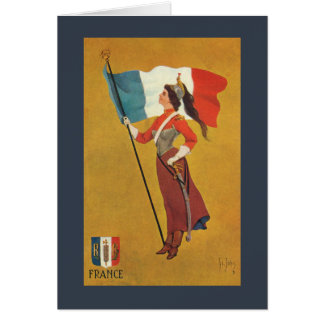 Cartão Bandeira de France