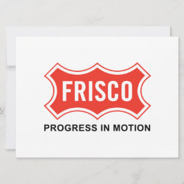 Cartão Bandeira de Frisco (Cidade do Texas)