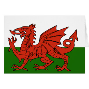 Cartão Bandeira de Galês