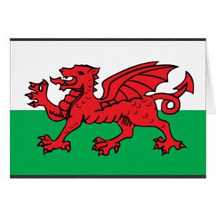 Cartão Bandeira de Galês