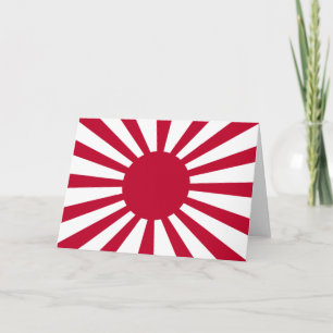 Cartão Bandeira de Guerra Imperial do Japão