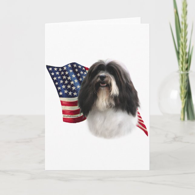Cartão Bandeira de Havanese (Frente)