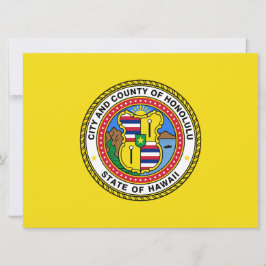 Cartão Bandeira de Honolulu (Havaí)