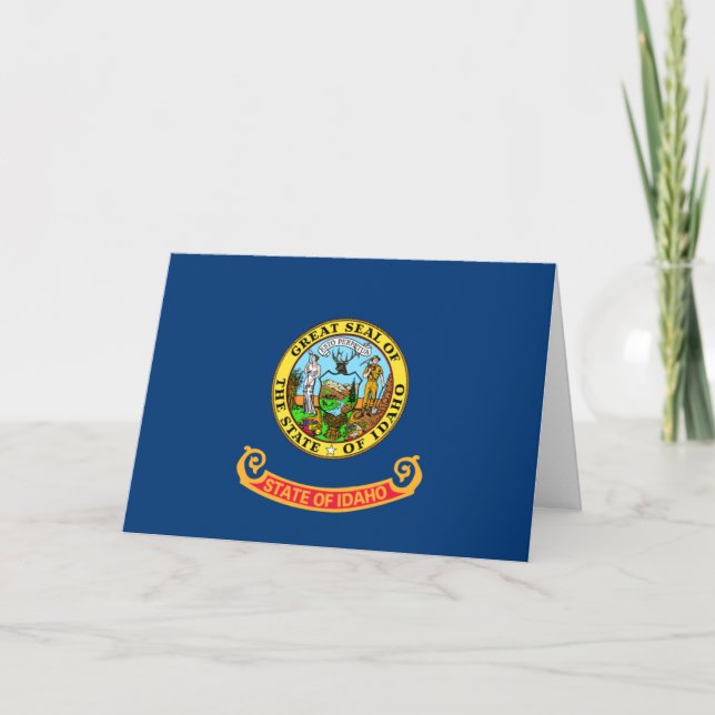 Cartão Bandeira de Idaho (Frente)