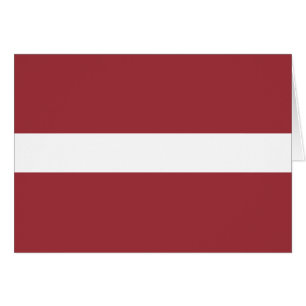 Cartão Bandeira de Latvia