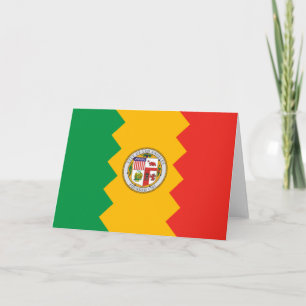 Cartão Bandeira de Los Angeles (Califórnia, EUA)