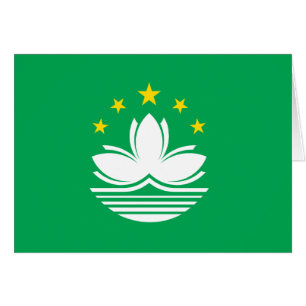 Cartão Bandeira de Macau