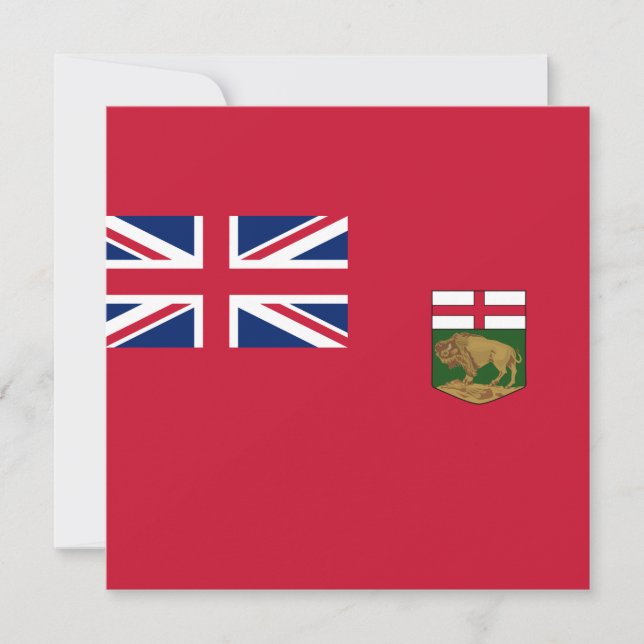 Cartão Bandeira de Manitoba (Frente)