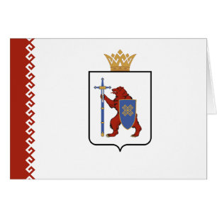 Cartão Bandeira de Mari El