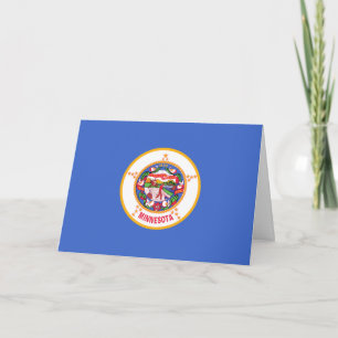 Cartão Bandeira de Minnesota