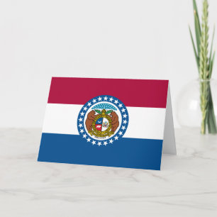 Cartão Bandeira de Missouri