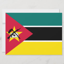 Cartão Bandeira de Moçambique (Bandeira Nacional)