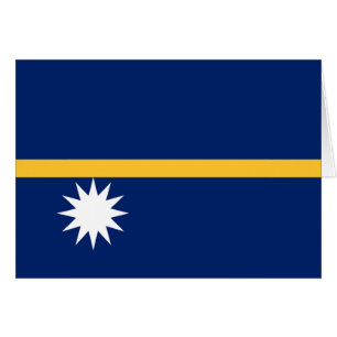 Cartão Bandeira de Nauru