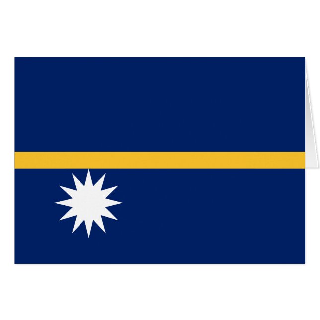 Cartão Bandeira de Nauru (Frente Horizontal)