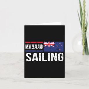 Cartão Bandeira de Navegação da Nova Zelândia Marinheiros
