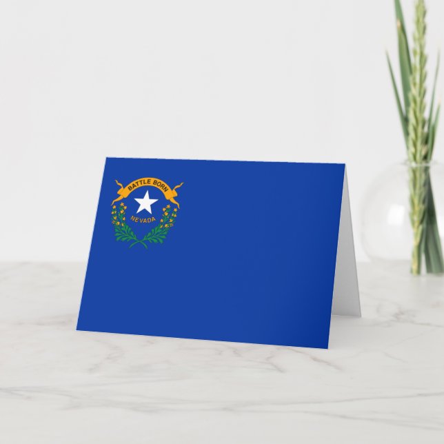Cartão Bandeira de Nevada (Frente)