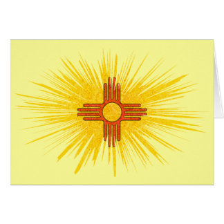 CARTÃO BANDEIRA DE NEW MEXICO