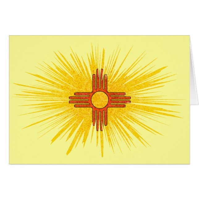 CARTÃO BANDEIRA DE NEW MEXICO (Frente horizontal)