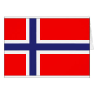 Cartão Bandeira de Noruega