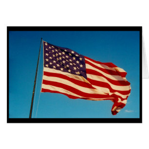 Cartão bandeira de ondas usa