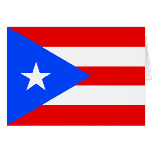 Cartão Bandeira de Porto Rico