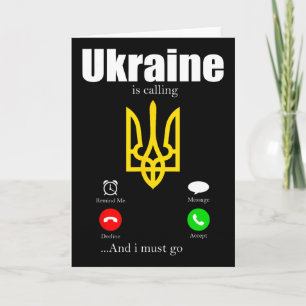 Cartão Bandeira de Presente da Ucrânia Ukraini Kiev Ucran