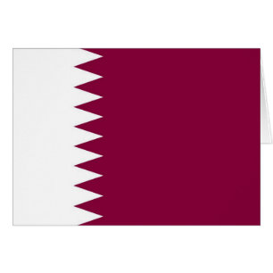 Cartão Bandeira de Qatar