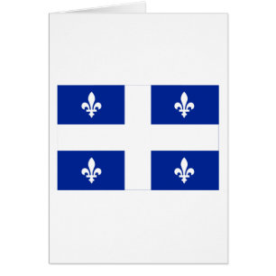 Cartão Bandeira de Quebeque, Canadá