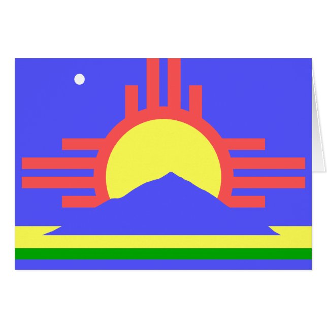 Cartão Bandeira de Roswell (Frente Horizontal)