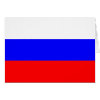 Cartão Bandeira de Rússia