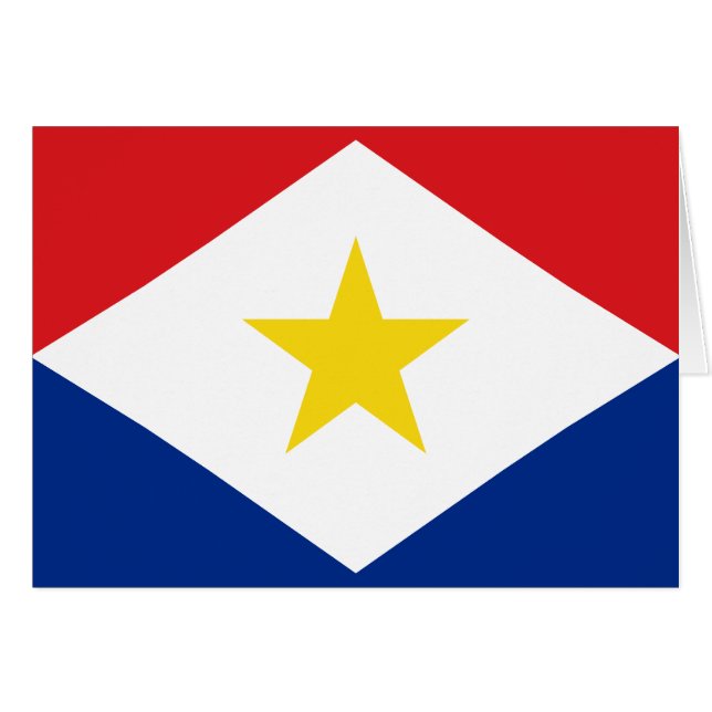 Cartão Bandeira de Saba (Frente Horizontal)