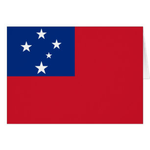 Cartão Bandeira de Samoa