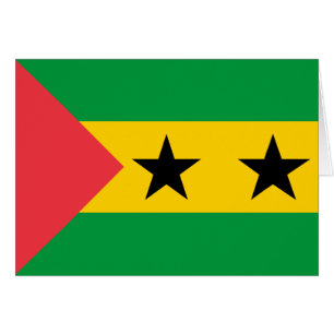 Cartão Bandeira de São Tomé e Príncipe