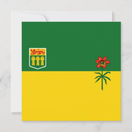 Cartão Bandeira de Saskatchewan